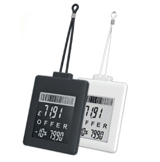 digital price tags black white